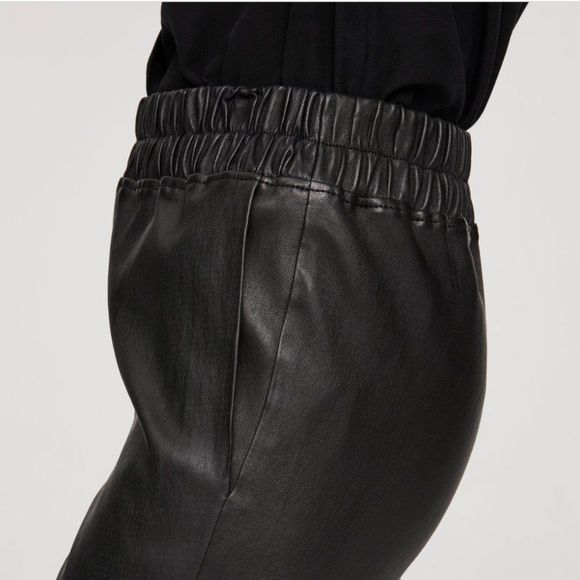 JARDIN - Leather stretch trousers - Picture 3 of 11